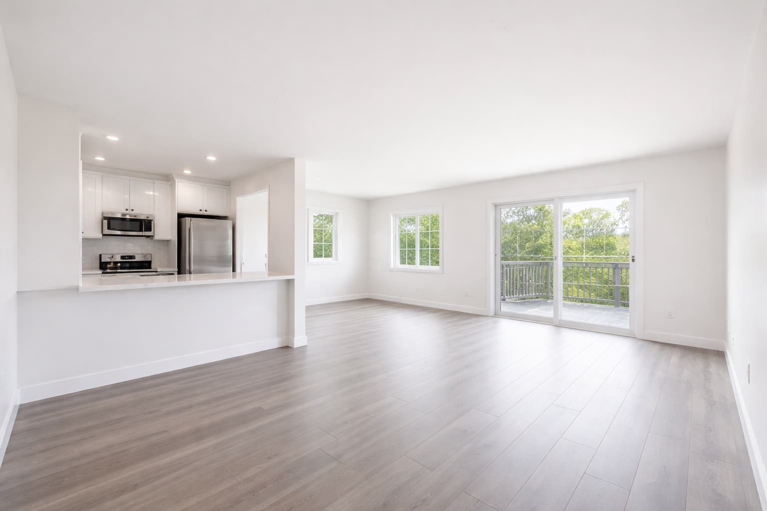 Freshly turned rental unit ready for the next tenant